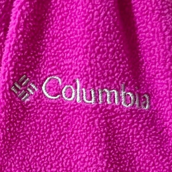 COLUMBIA 1/2 Zip Fleece Pull-Over Long Sleeve Jacket Magenta Women’s Size Large - Picture 3 of 6